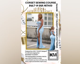 Corso video di cucito per corsetti: metodo reggiseno incorporato - PDF - Download immediato