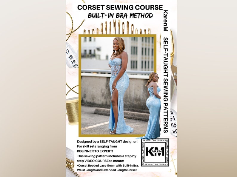 Corset Video Sewing Course: Built in Bra Method image 1