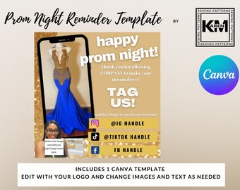 Prom Night Reminder Template - Canva