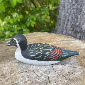 Hand Painted Wooden Duck