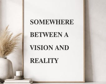 Minimalist Quote Wall Art Printable | Moody Modern Typography Poster | Digital Download Bedroom Decor