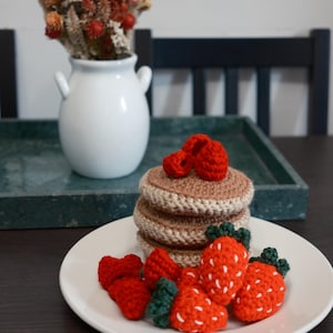 Crochet Play Food Breakfast Set: Handmade Amigurumi Kitchen Decor
