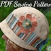 Sun Hat Pattern, PDF Sewing Pattern, Beach Hat Pattern, Child Hat ...