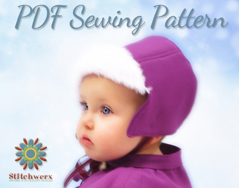 Bonnet Sewing Pattern, Hat PDF Pattern, Girls Hat Pattern, Womens Hat Pattern, Vintage Bonnet, Fur Brim Hat Pattern image 3