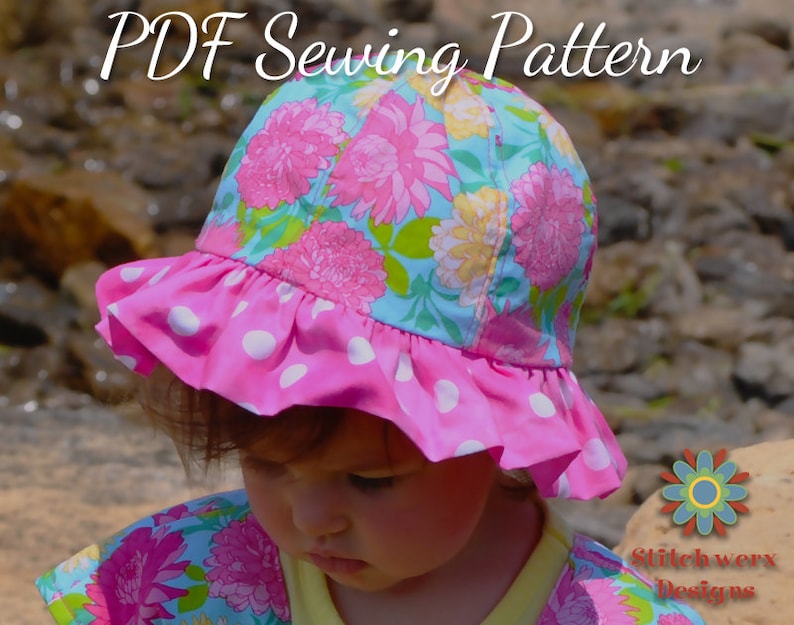 SUN HAT, Sewing PATTERN, Beach Hat Pattern, Baby Hat Pattern, Child Hat ...