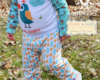 Toddler Child Knit Pants Sewing Pattern, Easy Toddler Clothes Sewing Pattern, Yoga waist Childs Pants Sewing Pattern, Size 18m to 6 Years