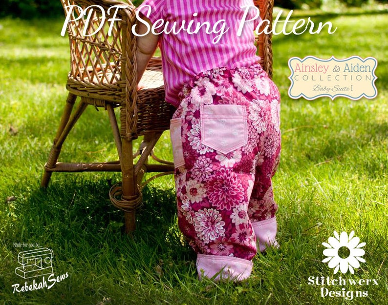 Baby Pants Pattern PDF Sewing Pattern Easy Baby Pants Etsy