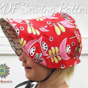 BONNET Sewing Pattern, Hat PDF Pattern, Girls Hat Pattern, Womens Hat Pattern, Sew Vintage Bonnet, Fur Brim Hat Pattern, Vintage Hat Pattern image 4