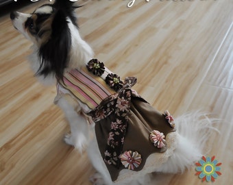 Dog Dress Sewing Pattern, Toy Breed Dog Clothes Sewing Pattern, Instant Download, Digital PDF Sewing Pattern