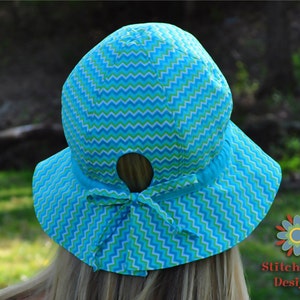 Garden Hat, PDF Sewing Pattern, Sun Hat Pattern, Baby Hat Pattern, Girls Hat Pattern, Womens Hat Pattern, Hat Sewing Pattern, Gardening Hat image 3