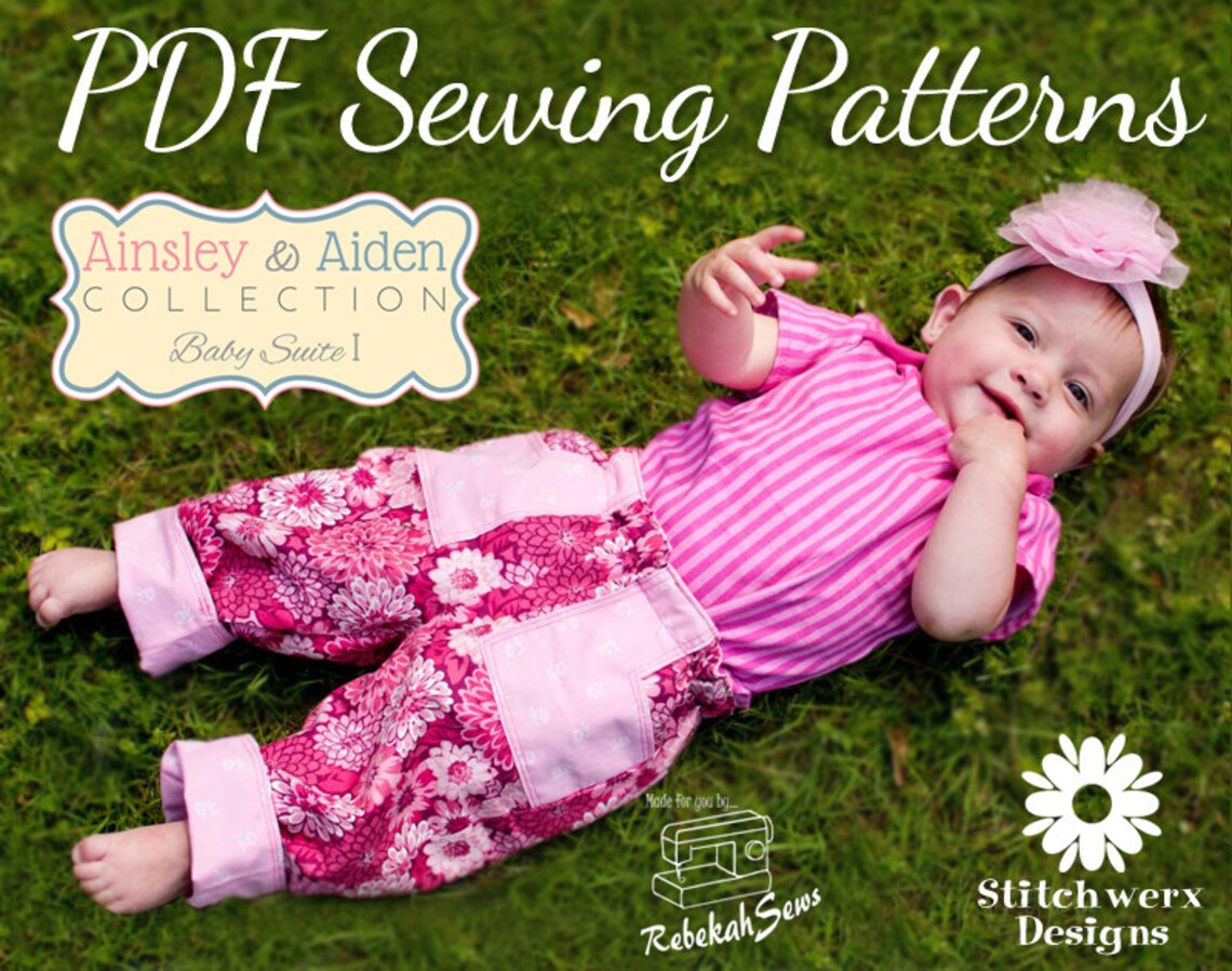 Pattern Bundle Baby Suite I Set of 4 Baby Clothes Sewing Etsy