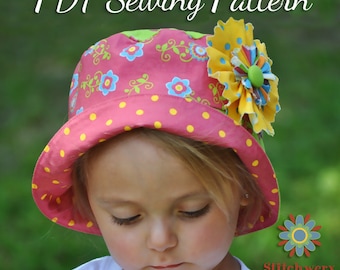 Bucket Hat PDF Sewing Pattern S107CHLD, Baby, Infant, Toddler, Child, Boy, Girl Hat Sewing Pattern