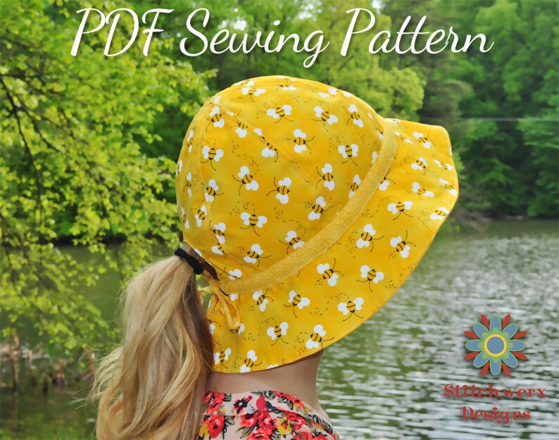 Garden Hat PDF Sewing Pattern Sun Hat Pattern Baby Hat Etsy New Zealand