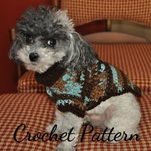 DOG SWEATER Crochet PATTERN, Small Dog Sweater, Crochet Dog Sweater, Dog Clothes Pattern, Crochet Pattern, Instant Download, Digital Pdf