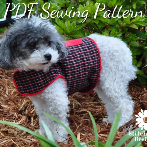 DOG CLOTHES SEWING Pattern Small Breed Dog Harness Pattern Etsy
