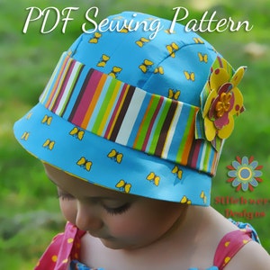 Cloche Hat, PDF Sewing Pattern, Infant to Adult Hat, Flapper Hat Pattern, Vintage Hat Pattern, Womens Hat Pattern, Baby Hat Sewing Pattern image 2