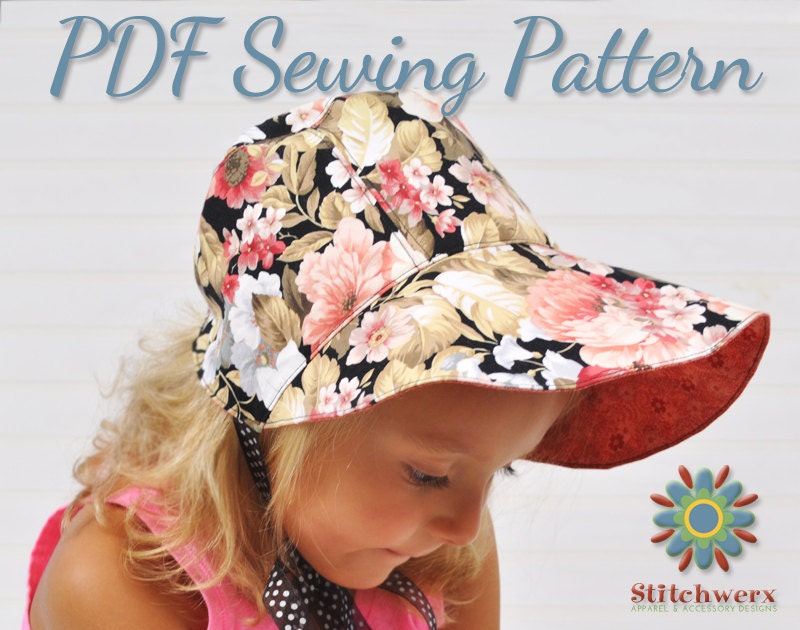 Bonnet, Cap, Hat Sewing Pattern, S138 Joyce Ann, Digital Hat