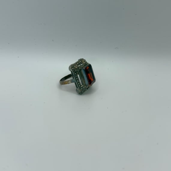 Nicky Butler Rectangular Ring With Red Stone - image 3