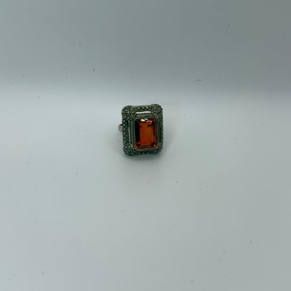 Nicky Butler Rectangular Ring With Red Stone - image 4