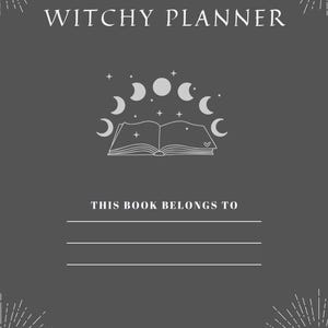 Witchy Planner: Wheel of The Year Journal, Halloween Gift (Digital Download)