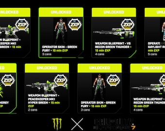 BLACK OPS 7 MONSTER promotion rewards full set | Worldwide codes | Fast delivery