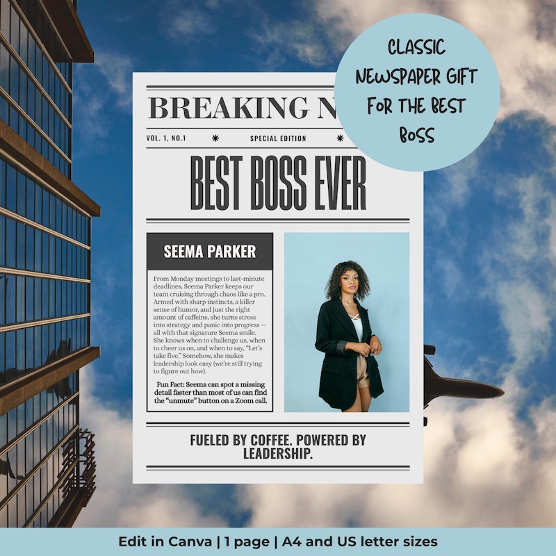 Boss's Day Cards Template Etsy