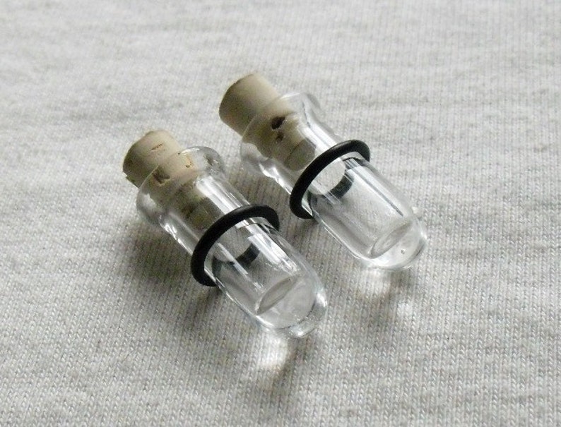 Clear Test Tube Plugs 00g gauged ear plugs earrings for Etsy