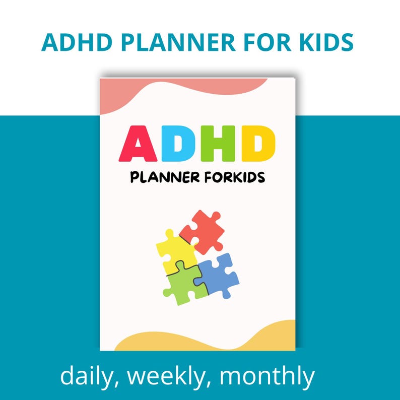 ADHD Planner for Kids | Printable Daily Routine Chart | Focus ...