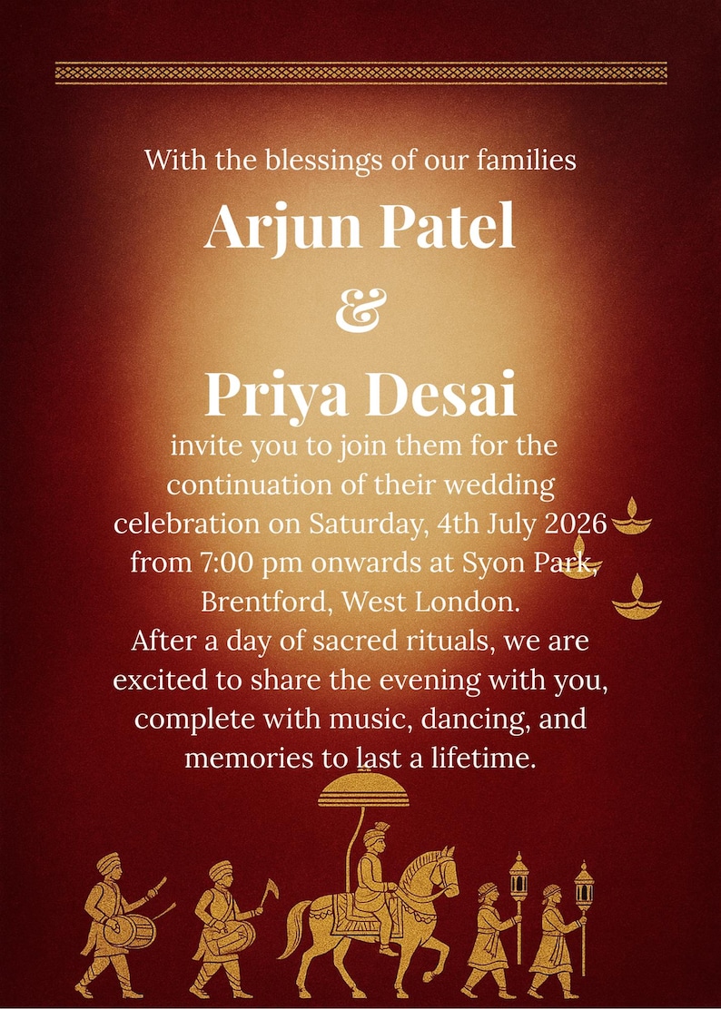 Hindu Sacred Fire Royal Baraat Wedding Invitation Suite Editable Hindu Sacred Fire Royal Baraat Wedding Invitation Suite Editable