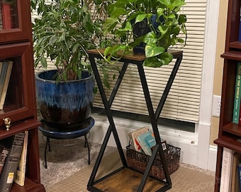 2-Tier Wooden Z-Type Plant Stand, Corner Plant Stand, Indoor Plant Stand, Tall Plant Stand, Multi Plant Stand, Plant Lover Gift