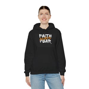 Faith Over Fear Hoodie - Comfort, Inspiration, Unisex Apparel, Cozy Gift for All Occasions, Spiritual Wear, Uplifting Style