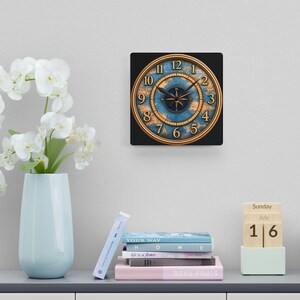 Vintage Nautical Compass Map Acrylic Wall Clock | Ocean Travel Decoration

Bring a touch of old-world navigation into your room with this acrylic wall clock. The rich brass tones and weathered blue map face evoke quiet afternoons studying charts and tracing routes across the sea. Lightweight but durable, the clock’s glossy acrylic surface keeps colors vivid while the built-in hanging slot makes mounting effortless.