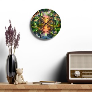 Mossy Bayou Sunset Acrylic Wall Clock | Swamp Herons, Spanish Moss

Floating sunlight slips between cypress trunks as herons stand watch — this acrylic wall clock brings a quiet bayou morning into your room. Lightweight yet sturdy, the glossy print keeps colors rich so the sunrise and moss-draped branches glow against the clock face.