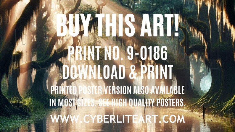 Sunlight on the Bayou | Louisiana art, Louisiana wall art, Louisiana swamp art, Original artwork, Tranquil Louisiana swamp, Cajun sunrise.