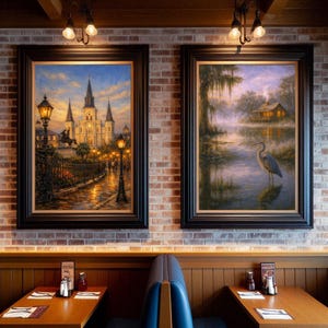 9-0286 | New Orleans Jackson Square Art, St. Louis Cathedral Painting, French Quarter Oil Print, (Digital Download)

Bring the soul of New Orleans into your home with this richly blended oil‑style painting of St. Louis Cathedral at Jackson Square, the most iconic landmark in the French Quarter.