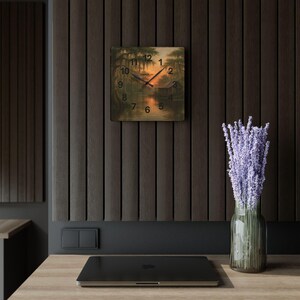 Bayou Sunset Acrylic Wall Clock, Louisiana Art, Rustic Swamp Cabin Art, Nature Print
Warm evening light filters across moss-draped cypress and a quiet swamp cabin on this acrylic wall clock. The soft, painterly scene brings a calm, reflective mood to a living room, reading nook, or bayou cottage. Lightweight yet durable, the glossy acrylic face keeps the colors rich while the easy keyhole slot on the back makes mounting effortless.