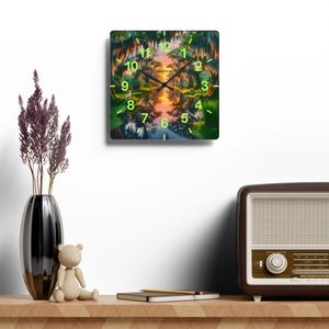 Mossy Bayou Sunset Acrylic Wall Clock | Swamp Herons, Spanish Moss

Floating sunlight slips between cypress trunks as herons stand watch — this acrylic wall clock brings a quiet bayou morning into your room. Lightweight yet sturdy, the glossy print keeps colors rich so the sunrise and moss-draped branches glow against the clock face.