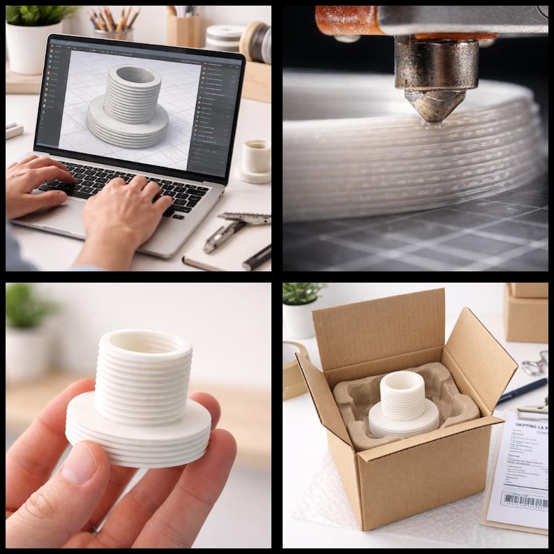Custom 3D printing service from Italy showing made-to-measure prototypes and gadgets printed in PLA and ABS. High quality FDM 3D printed objects designed for personalized gifts, functional parts, cosplay accessories, and modern home decor. Ideal for custom prototypes, unique 3D print gifts, STL file printing, and creative ideas turned into real objects