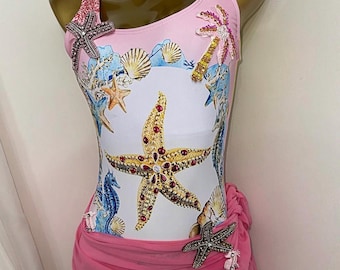 Costume da bagno a conchiglia con copricostume