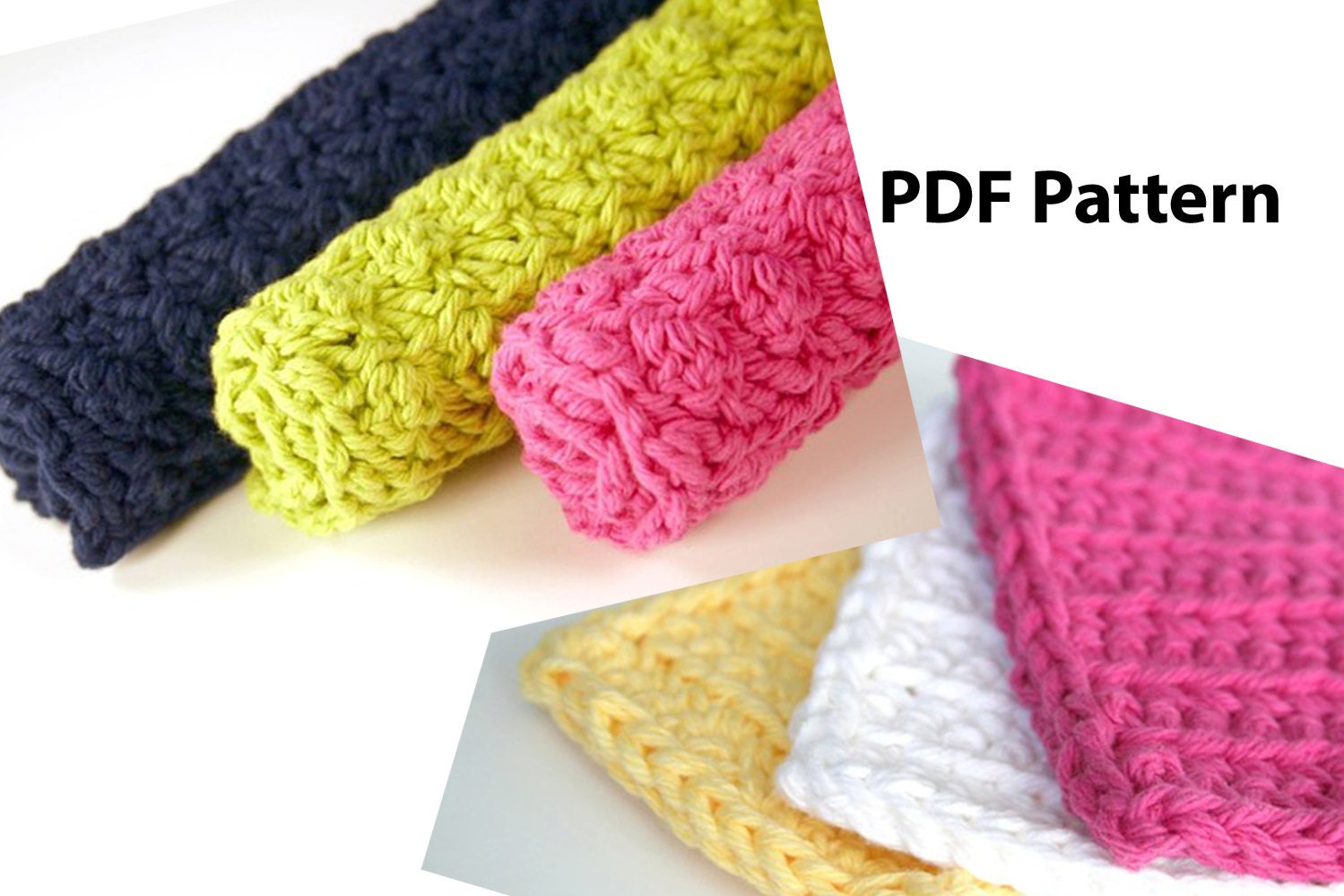 Download Crochet PDF Patterns 2 Kitchen Dishcloth & Kitchen | Etsy