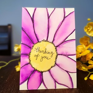Custom, made-to-order, watercolor greeting card