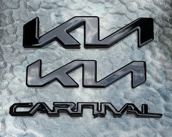 Carnival Emblem Blackout Overlay Set - Gloss Black (for: 2025+)