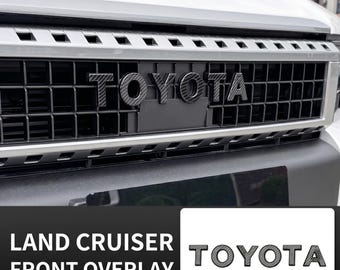 For Land Cruiser Carbon Fibre Blackout Front Grille Emblem Overlay (2024+)