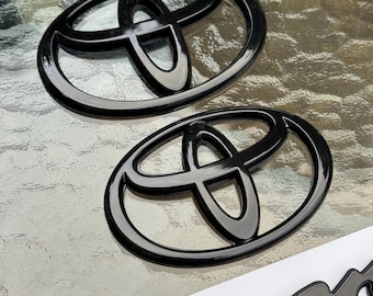Toyota Supra  Emblem Blackout Badge Set (Front & Rear Logos Only) - Gloss Black