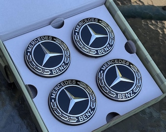 Mercedes Floating Wheel Center Caps - 75mm