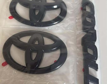 Corolla LE Emblem Overlay Set - Gloss Black (for: 2020+)