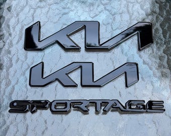 Kia Sportage Emblem Blackout Overlay Set (for: 2023+)