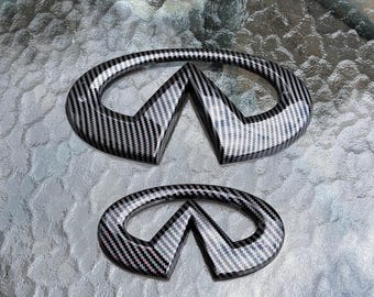 Infiniti Q50s Emblem Blackout Overlay Set (for: 2014+)