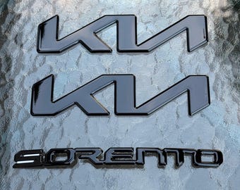 Sorento Emblem Blackout Overlay Set - Blank Black (för: 2024+)