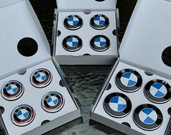 Anniversary Edition Floating BMW Wheel Center Caps - 56mm